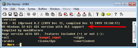 gVim Portable version 32bit